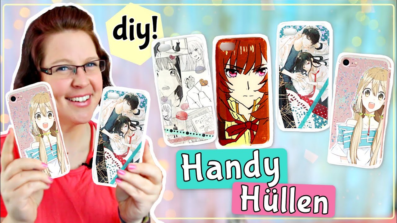 4 Ideen für selbst gestaltete HANDY HÜLLEN 📱🤩 DiY Handyhüllen Anleitungen ✂️ [Eng Sub]