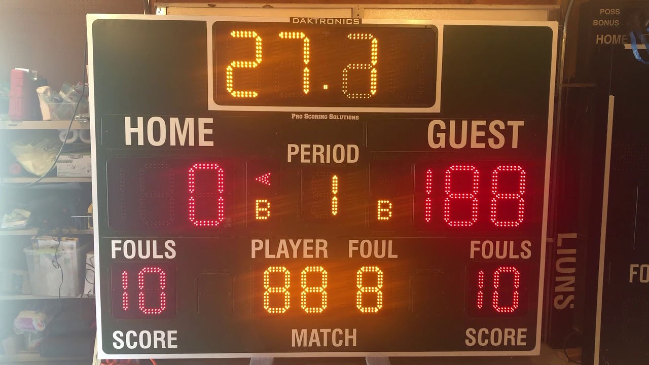Daktronics BB-2103 Basketball Scoreboards For Sale