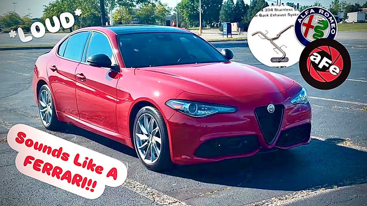 Making My ALFA ROMEO GIULIA Sound Like A RACECAR! (Muffler Delete: Install + Sound)