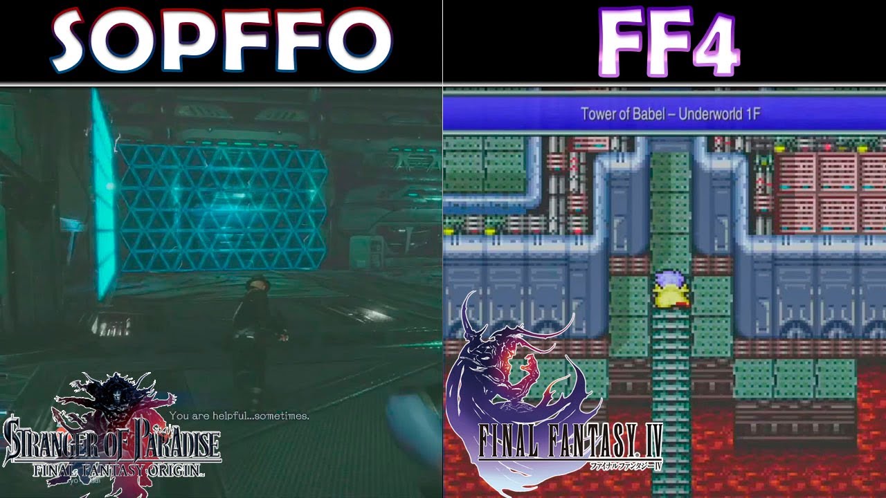 FINAL FANTASY 4 in Stranger of Paradise: Tower of Babil / Flying Fortress.