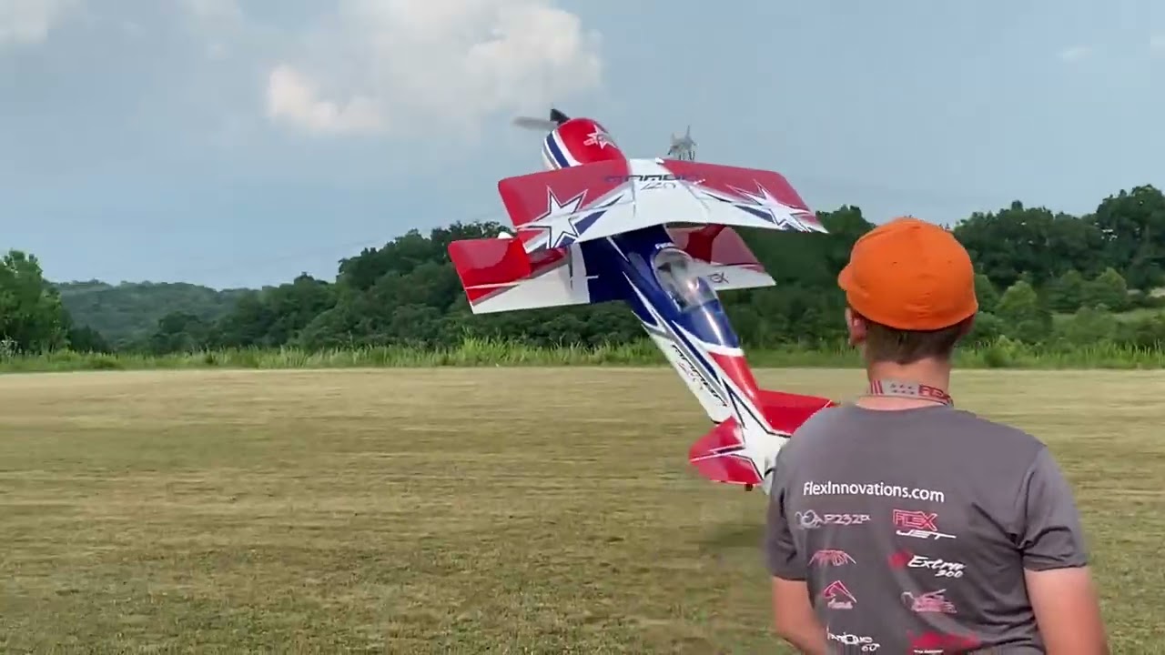 Lane flying the Flex Innovations Mamba 120 with GP123 and Futaba