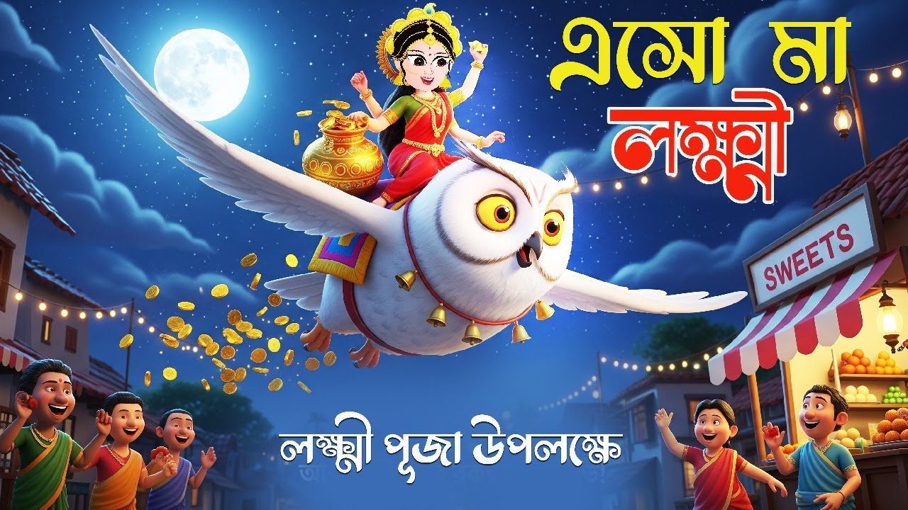 লক্ষ্মী পূজার  গল্প | মা লক্ষ্মী আর পেঁচার মজার কাহিনি | Kojagori Purnima  | Bubbletoons Bangla
