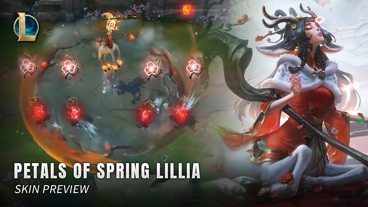 Petals Of Spring Lillia Skin Preview – Legendary Skin || League Of Legends: PBE