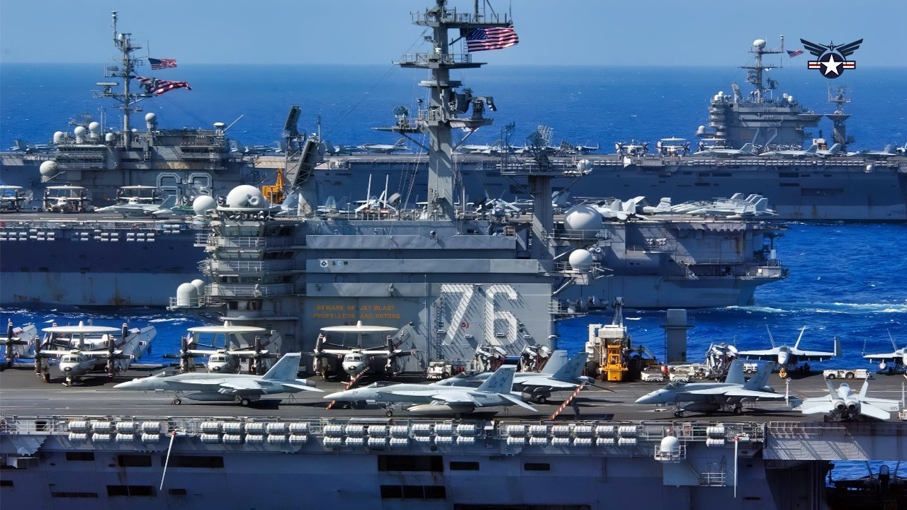 Авианосец USS Ronald Reagan отправляется на операцию быстрого реагирования на Ближнем Востоке.