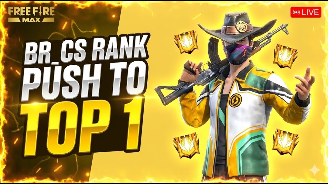 BR + CS RANK PUSH TO TOP 1 | FREE FIRE LIVE 🔥#FreeFireRankPush #FreeFireLive  #SAHIN_ROX