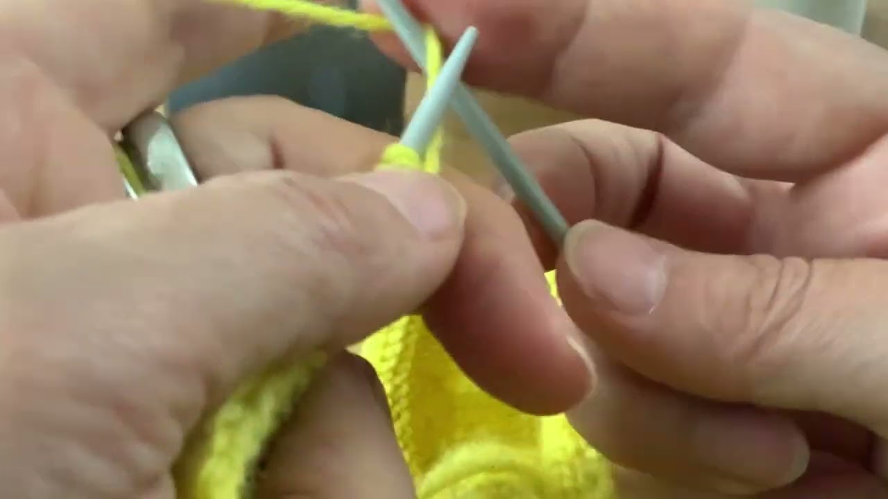 cable cast on at the end of a right side row