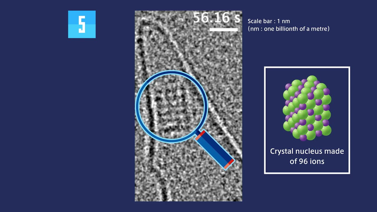 World's first video showing the moment salt crystals are formed