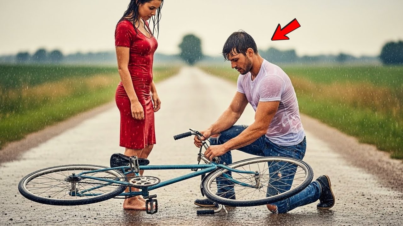 Pai Solteiro Ajudou Mulher Com Sua Bicicleta Quebrada — Sem Imaginar Que Era Uma Herdeira Bilionária