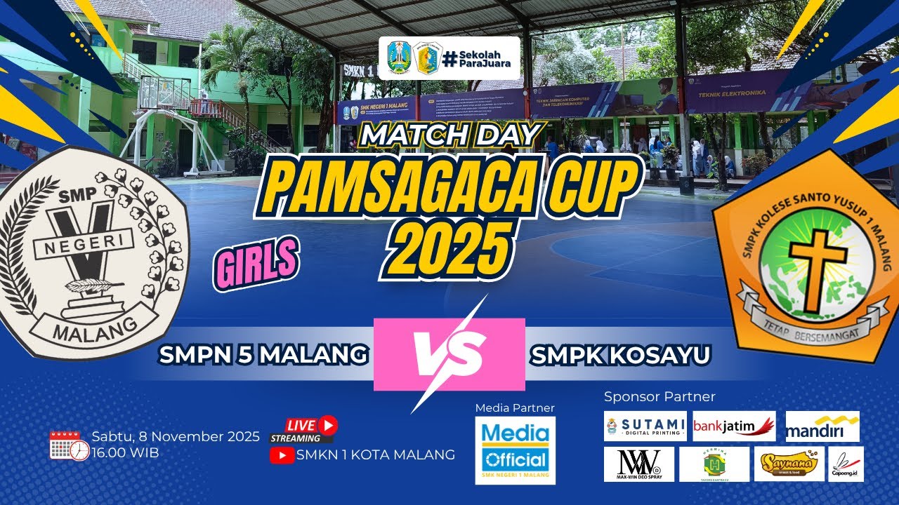 MATCH PUTRI PAMSAGACA CUP 2025 || SMPN 5 MALANG VS SMPK KOSAYU