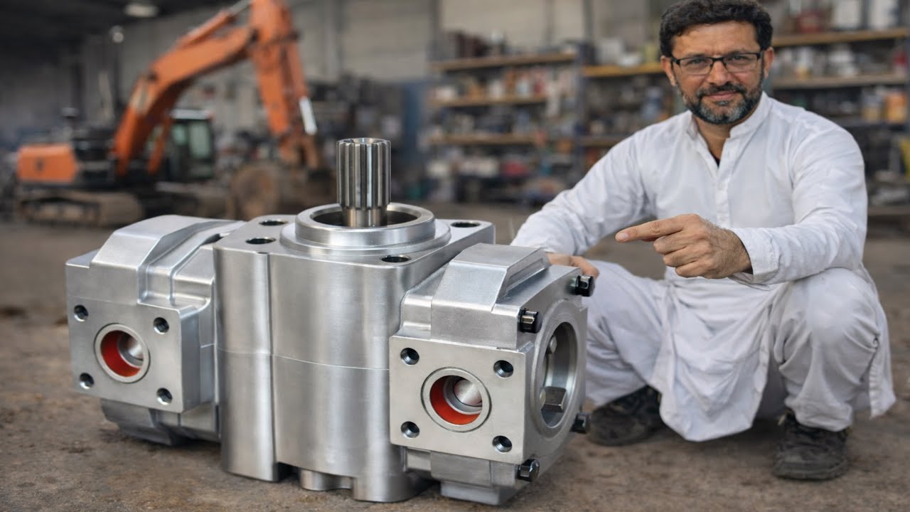 Amazing Mechanic Making Excavator Hydraulic Pump Housing | Zero Solid Iron