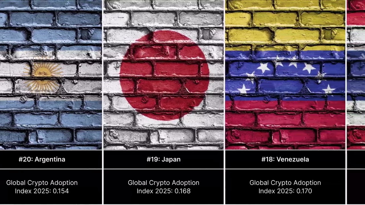 Top 45 Countries Leading Crypto Adoption