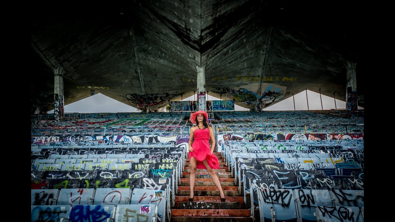 Photography Workshop at the Abandoned Miami Marine Stadium Off Camera Flash & Posing by Jason Lanier