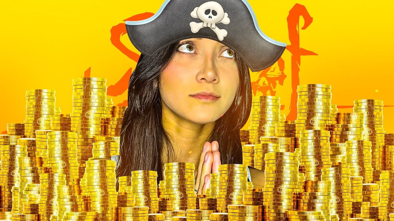 CAMI PIRATA VS. TIBURÓN ¿QUIÉN GANARÁ? ❌ | Camicam en Sea of Thieves #5