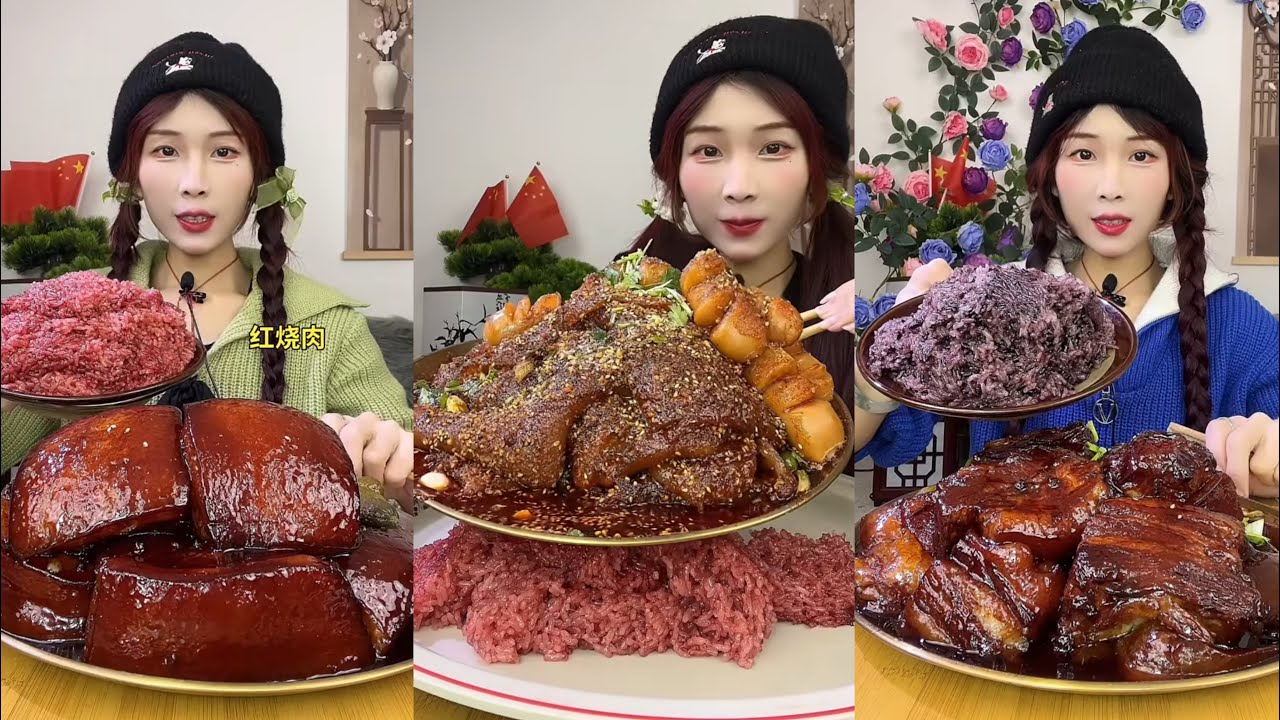 【ASMR】【MUKBANG】紅燒肉 BRAISED PORK BELLY | EATING SHOW |CHINESE MUKBANG |食べ |吃播 LOVE ASMR•JENNIE #咀嚼音