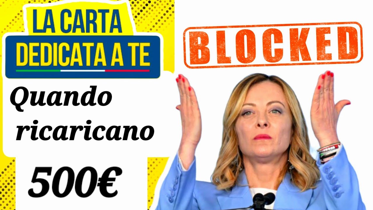 Carta Dedicata a te BLOCK : come ottenere i 500€ a settembre Bisogna fare domanda online per avere?
