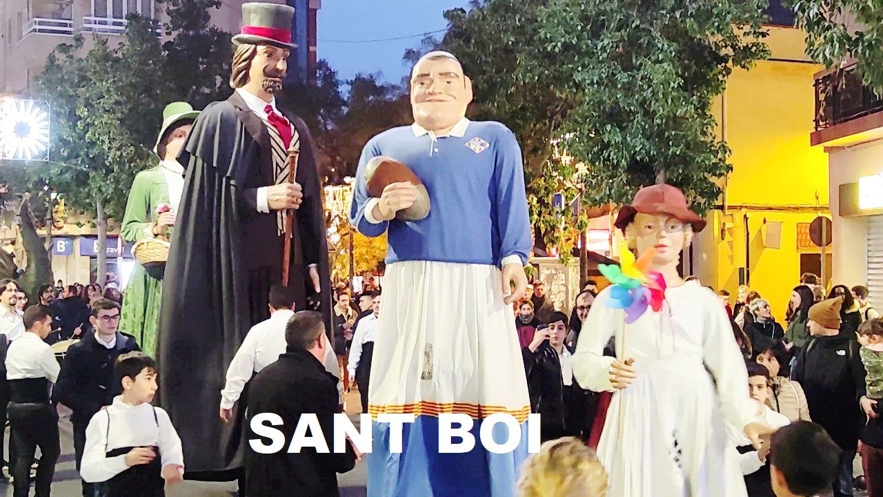 Gigantes de Sant Boi de Llobregat - Pasacalle de la Feria de la Pur&iacute;sima 2023 Barcelona