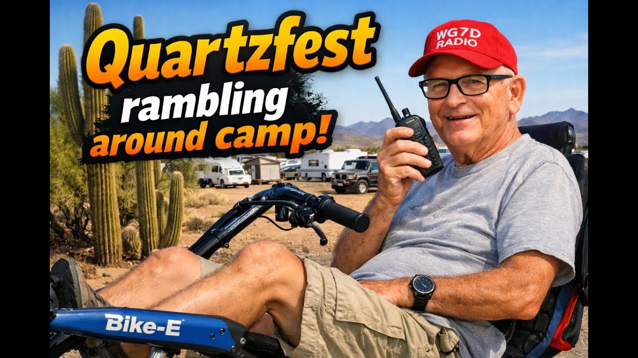 Случайные прогулки на Quartzfest, Кварцсайт, Аризона, WG7D