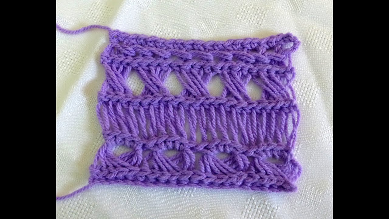 Broomstick Lace Variations 4: Chain Ridged