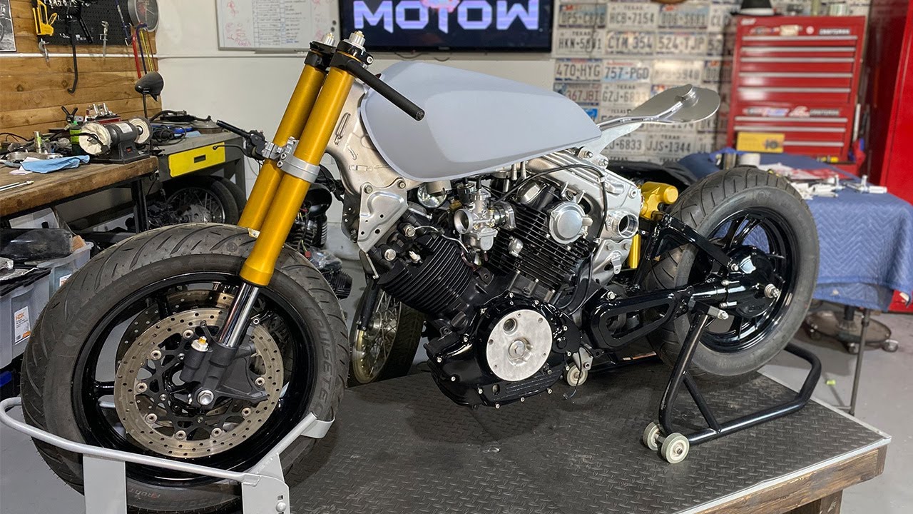Yamaha Virago XV750 Cafe Racer Custom Timelapse Build Ep.2