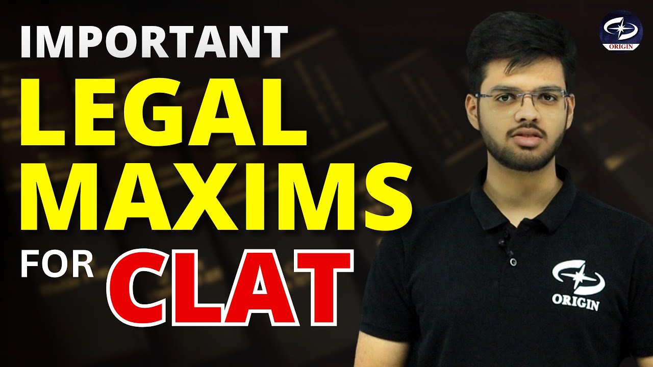 Important Legal Maxims for CLAT | clat exam preparation | Abhyuday Pandey | NLSIU, Bangalore