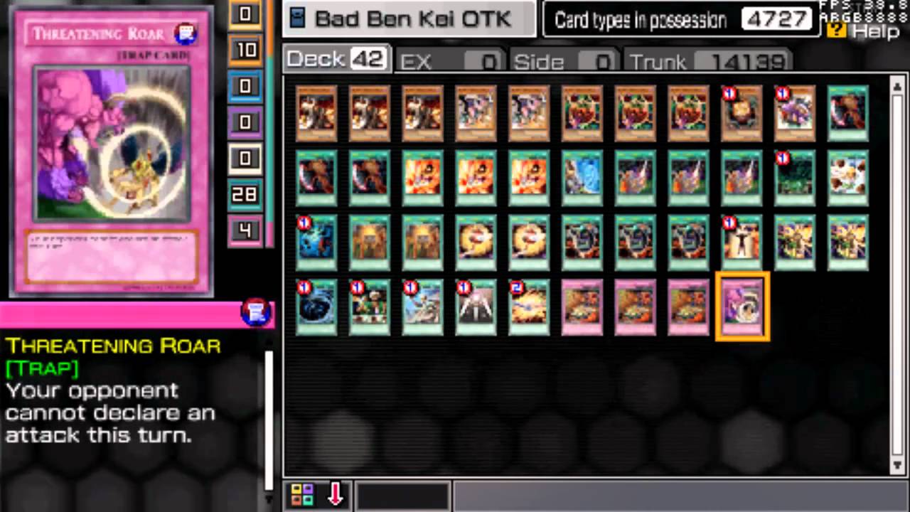 Yugioh 5ds Tag Force 5! Deck Recipes (Warrior OTK, Ben OTK, Doom FTK)