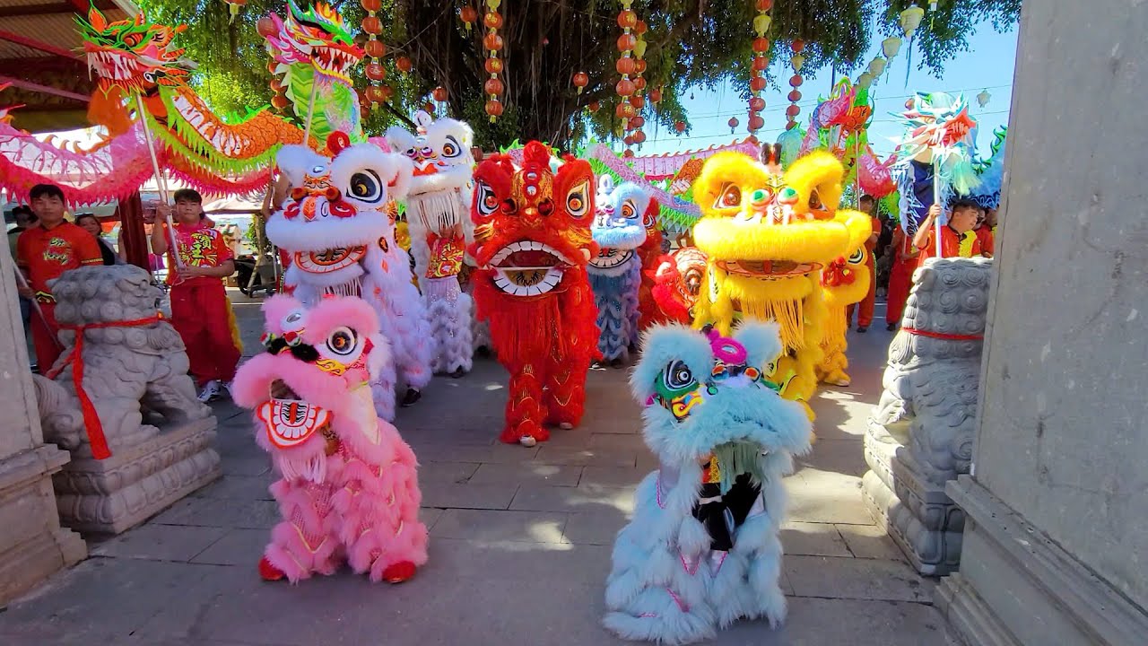 Múa Lân Sư Rồng Bảo Vương Đường Cúng Chùa Ông Thất Phủ Cổ Miếu nhân dịp Khai Quang Điểm Nhãn 2025