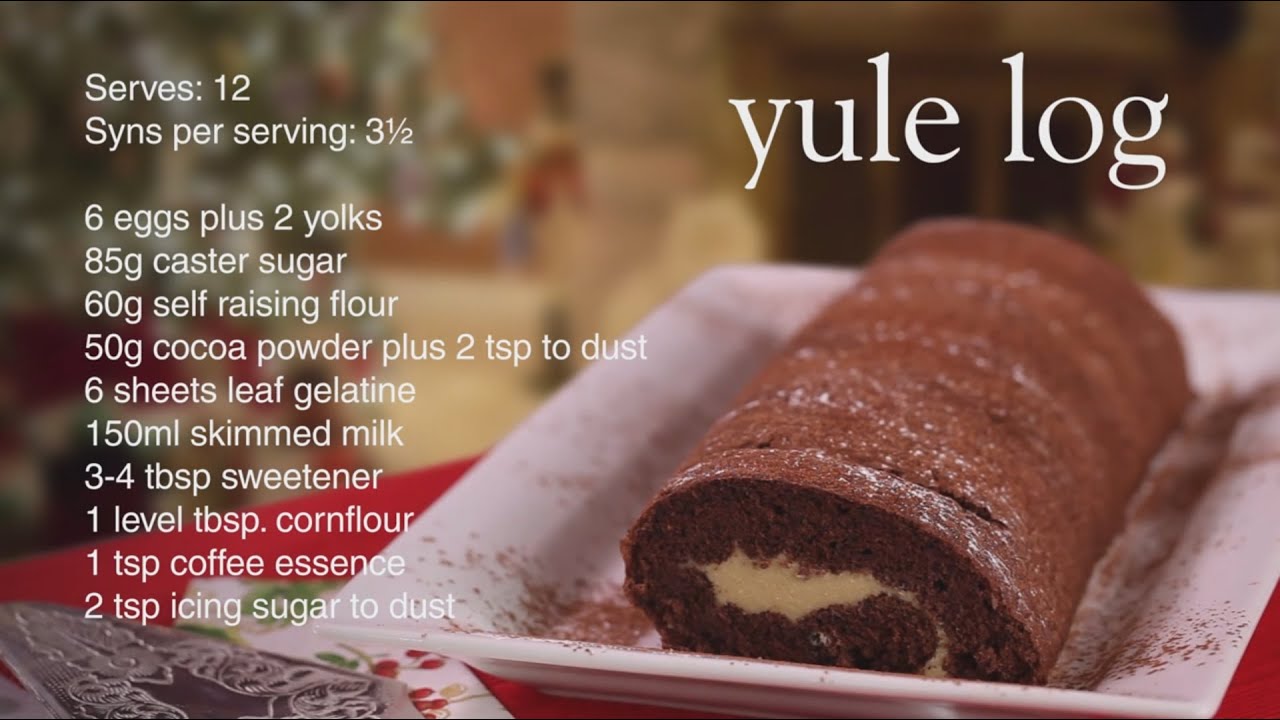 Slimming World Yule log recipe - 3 1/2 Syns
