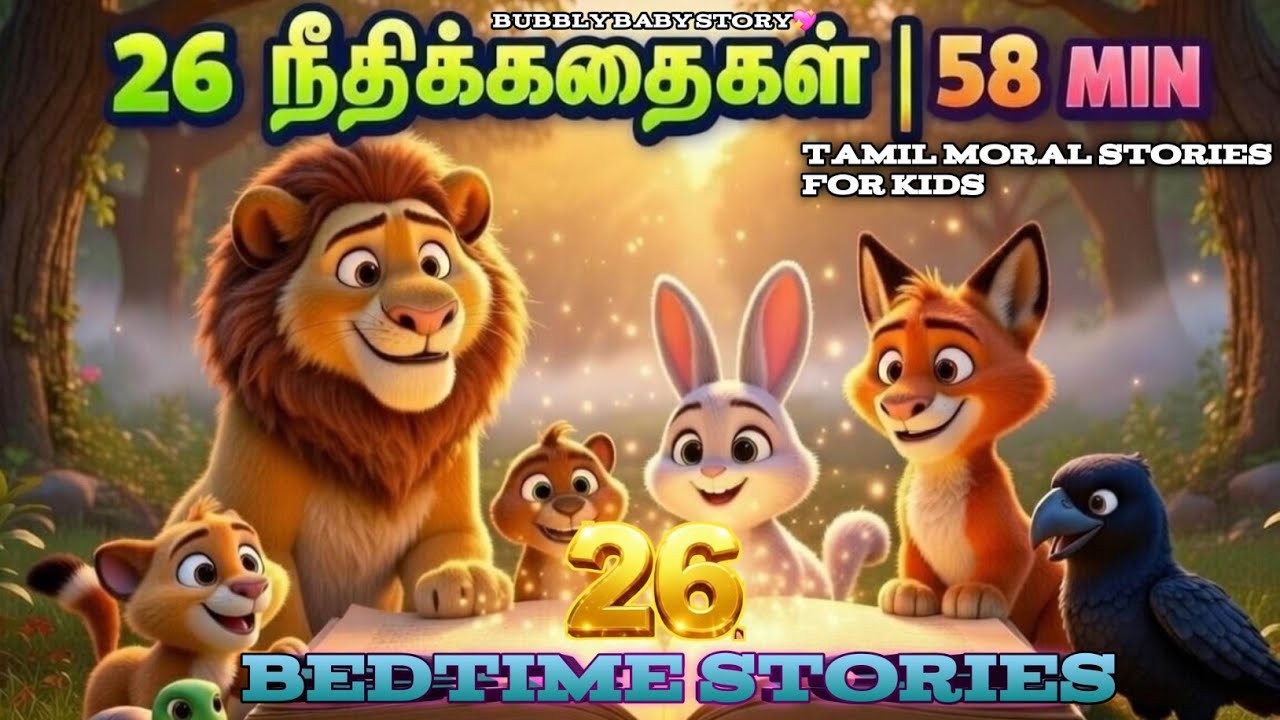 26 சூப்பர் நீதிக்கதைகள்|kids moral stories|kids BedtimeStories|tamil motivation story|