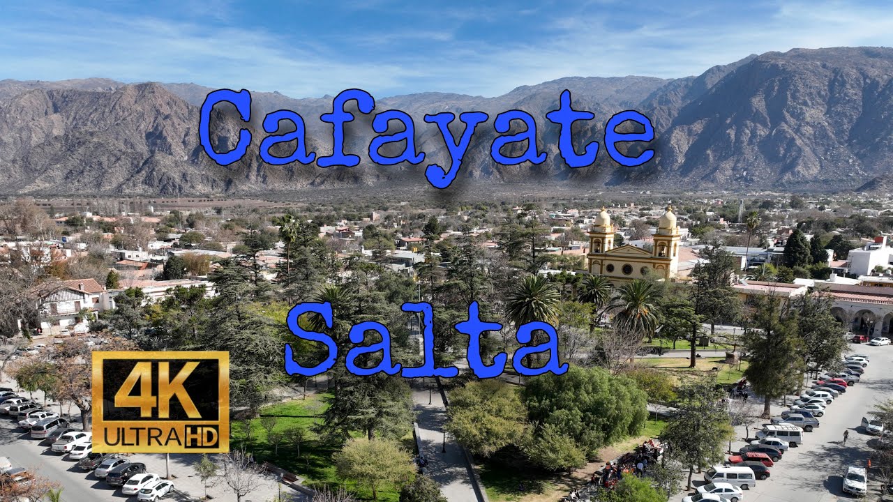 Cafayate- Salta. Drone footage 4k.