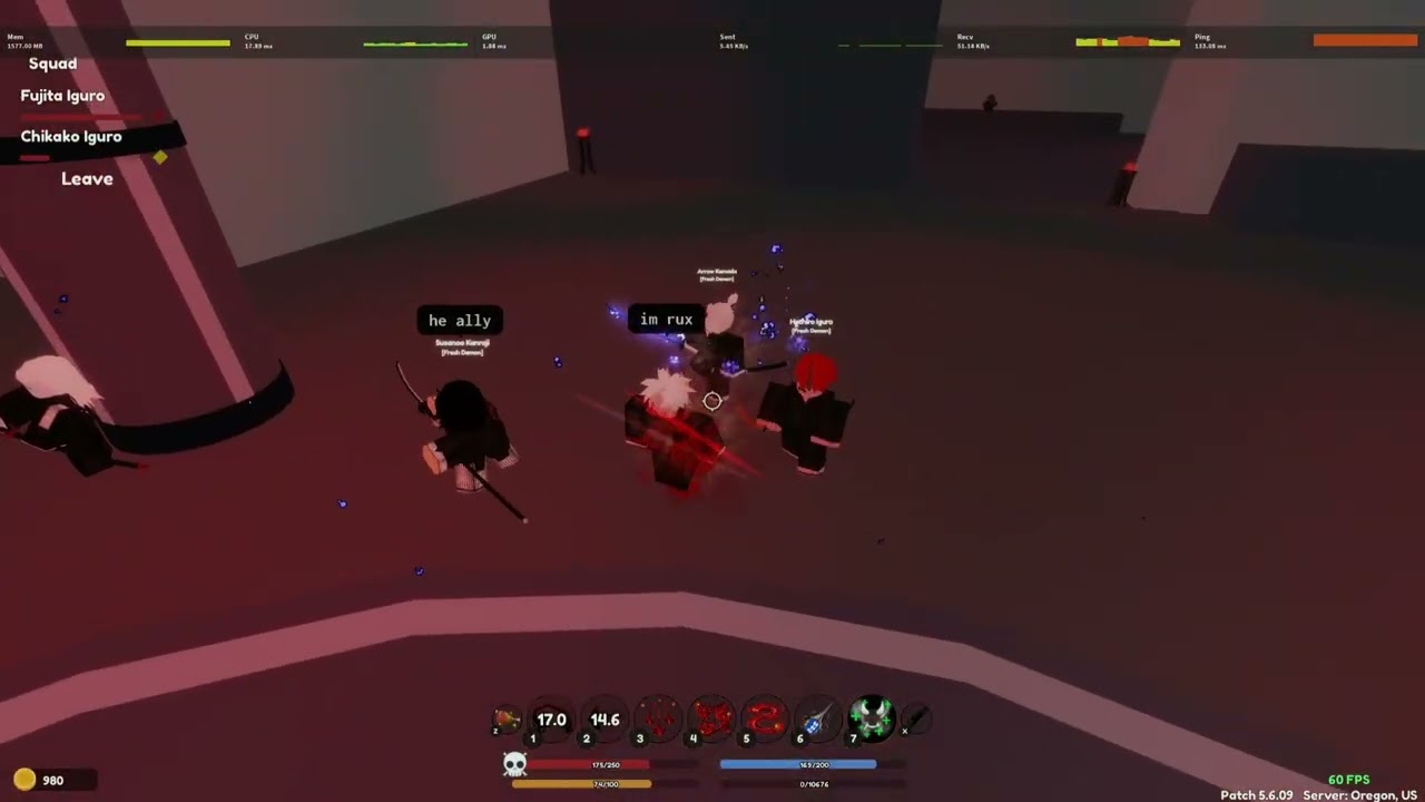 using arrow bda in wars ➡️ #demonfall #roblox #robloxpvp #pvp #demonslayer
