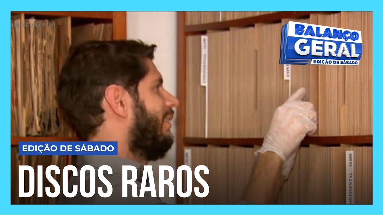 Balanço Geral visita um dos maiores colecionadores de discos raros do Brasil