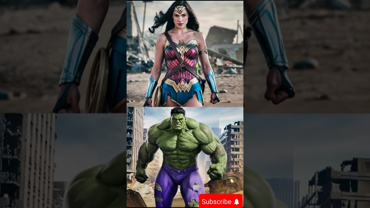 Wonder Women vs Hulk vs black hulk vs(Gorilla, superman, spiderman, superwoman,ironman,black widow)