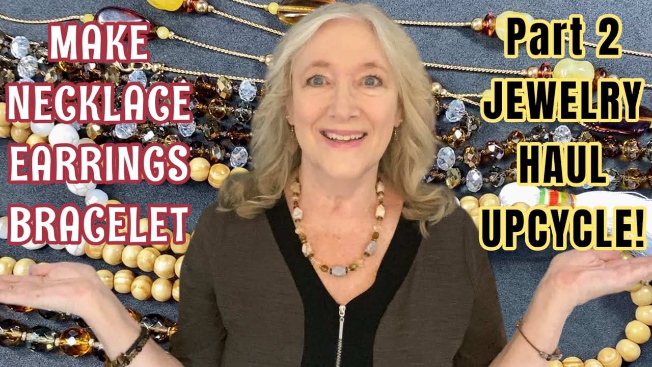 Make UPCYCLED Jewelry NECKLACE Bracelet EARRINGS ❤️ Jewellery Making DIY