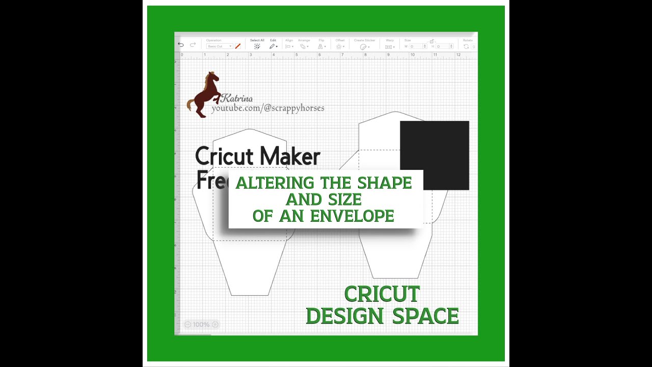 Altering the Shape and Size of an Envelope in Cricut Design Space