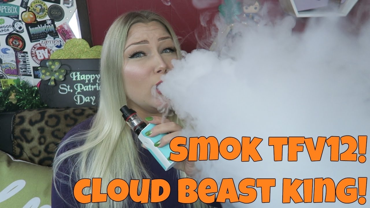 Smoktech TFV12 Tank Cloud Beast King - VAPING AT 180WATTS! | TiaVapes Review