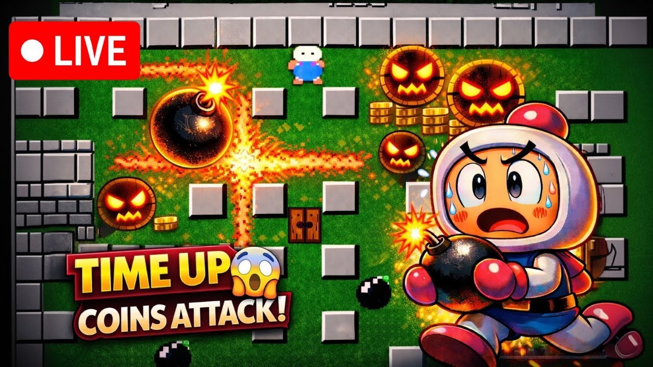 Ye Game Bachpan Mein Aasaan Lagta Tha… Ab Dekhte Hain 😅 | Bomberman LIVE