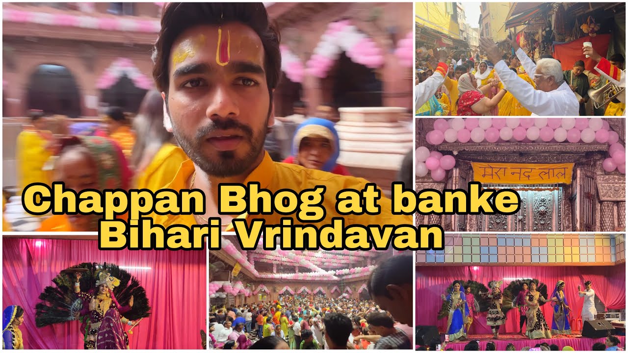 Chappan Bhog at Banke Bihari | Radha Krishna ki Raasleela | Vrindavan Mathura | Ankit Azad