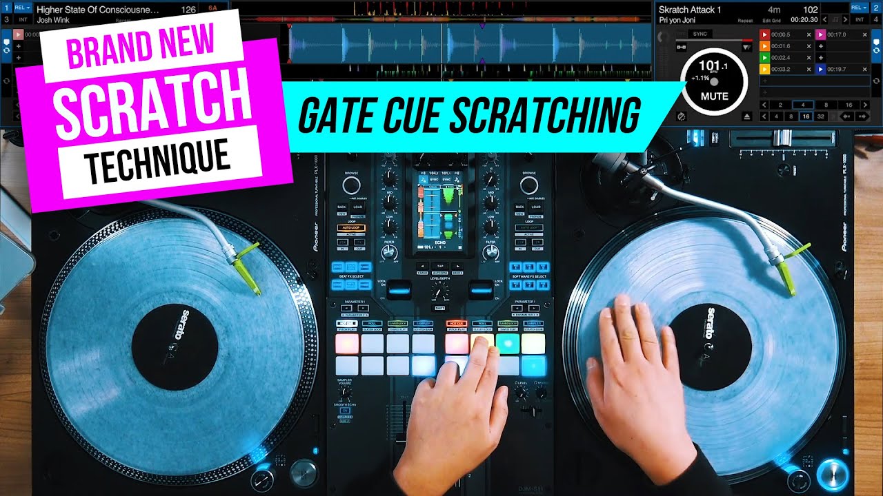 Скретчинг Gate Cue (это можно сделать только на DJM-S11 и DJM-S7)