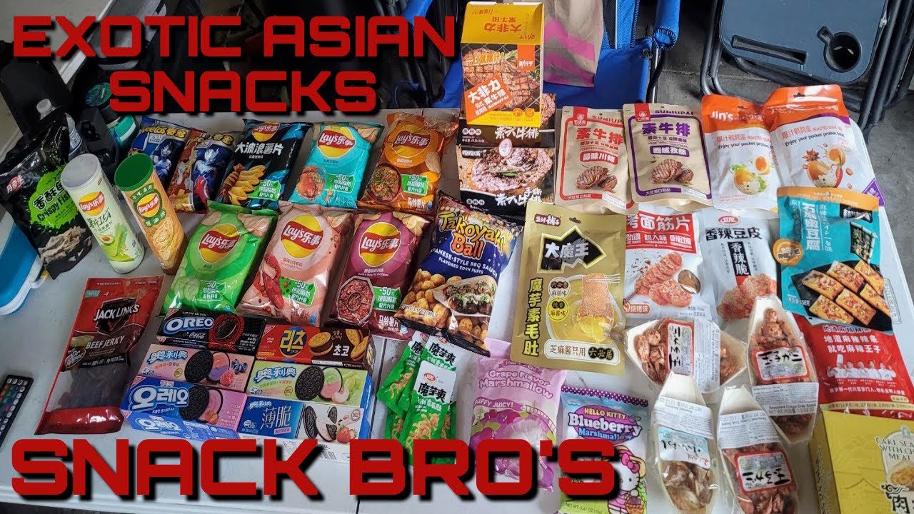 SnackBros 1st video Trying Exotic Asian Snacks