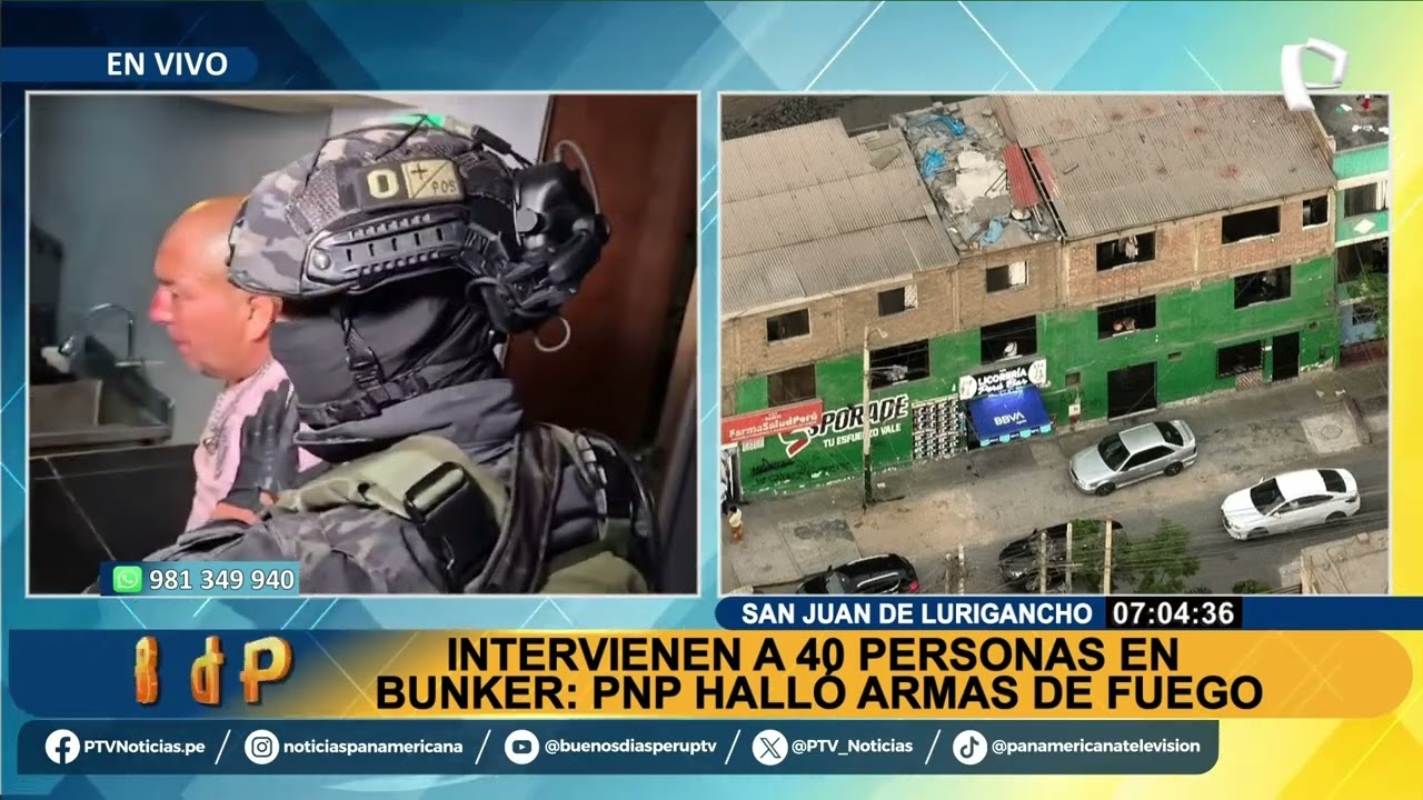 PNP desarticula b&uacute;nker en SJL y detienen a 40 personas: Algunos ten&iacute;an armas de fuego (2)