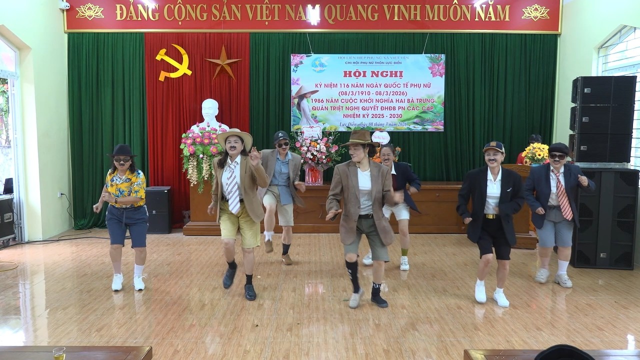 CHI HỘI PHỤ NỮ THÔN LỰC ĐIỀN GẶP MẶT KỶ NIỆM 116 NĂM QUỐC TẾ PHỤ NỮ 8/3