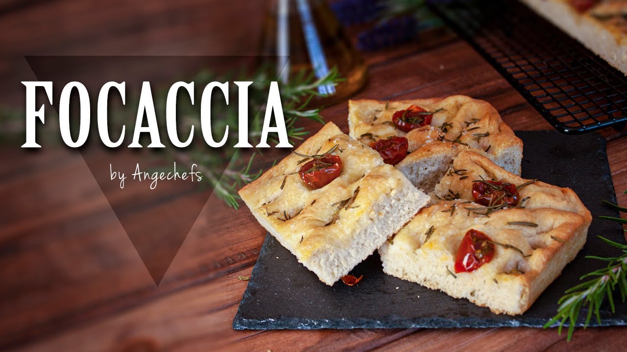 Focaccia con Tomates Cherry · Receta Fácil y Rápida
