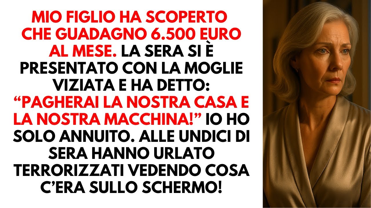 Mio figlio ha scoperto il mio stipendio, è venuto con la nuora viziata e ha voluto tutto!