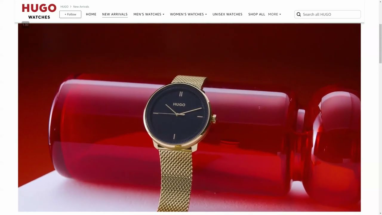 Explore Hugo Watches  New Releases 2022 // HUGO Unisex #Fluid Stainless Steel Watch