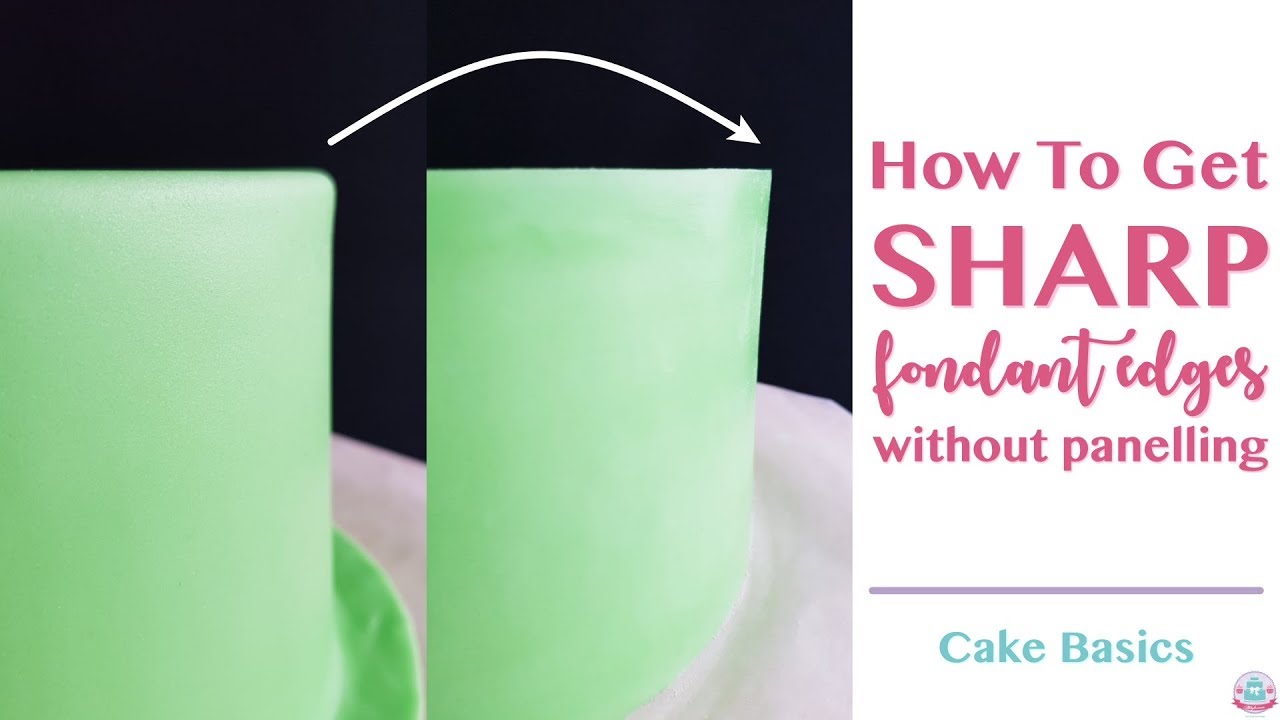 HOW TO GET SHARP FONDANT EDGES WITHOUT PANELLING | CAKE BASICS | Abbyliciousz The Cake Boutique