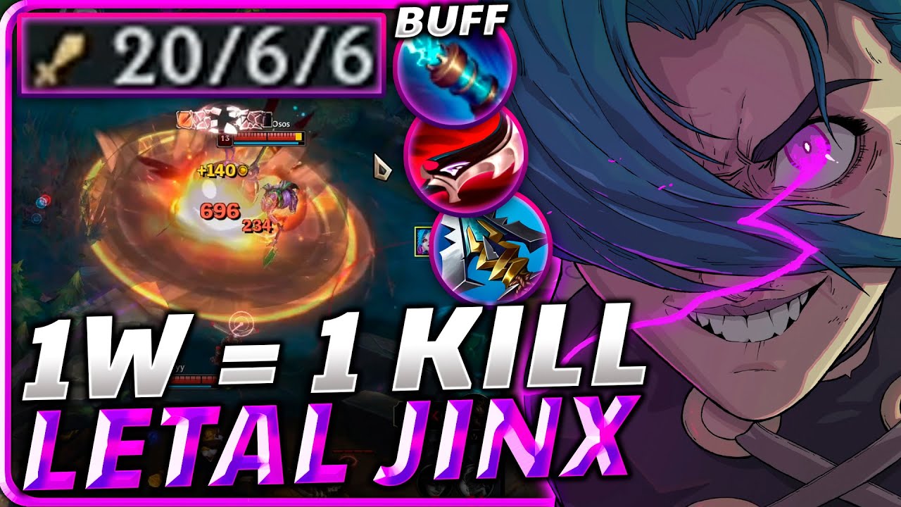 😱¡La *NUEVA JINX* es DIOS con SUS NUEVOS BUFFOS que RALENTIZAN PERMANENTEMENTE y ONE SHOTEAN!