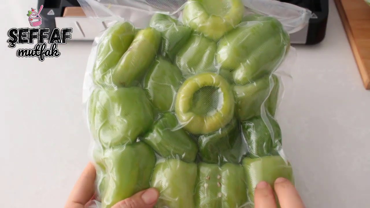 Kış İçin Buzluğa NELER SAKLADIM🍅🌶️ VAKUM MAKİNASI NASIL KULLANILIR👆🏻 HANGİ SEBZE NASIL KOYULUR💁