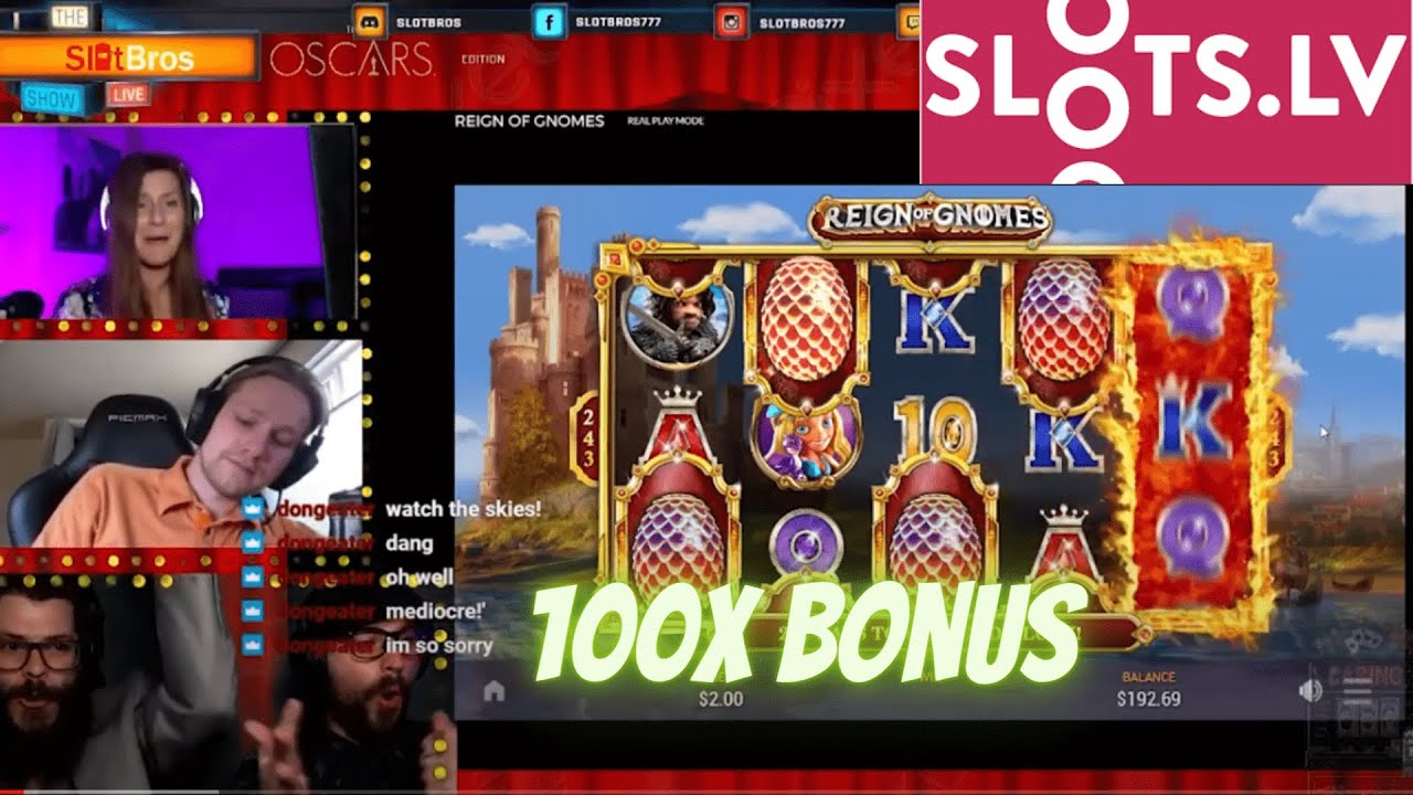 Reign of Gnomes 100X Bonus win | Slots.LV Online Casino