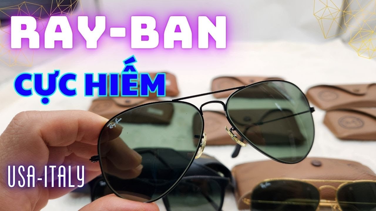 Kính Mắt Rayban Cổ Xưa Usa Italy Siêu Đẹp Giá Hời #matkinhrayban #kinhmatrayban  #matkinhhieu