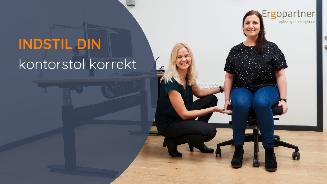 Slik innstiller du kontorstolen din korrekt - NO